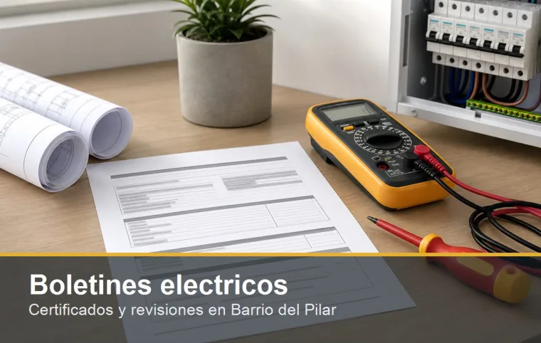 Boletines electricos en Barrio del Pilar