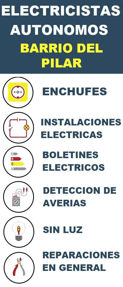 electricistas Barrio Del Pilar baratos